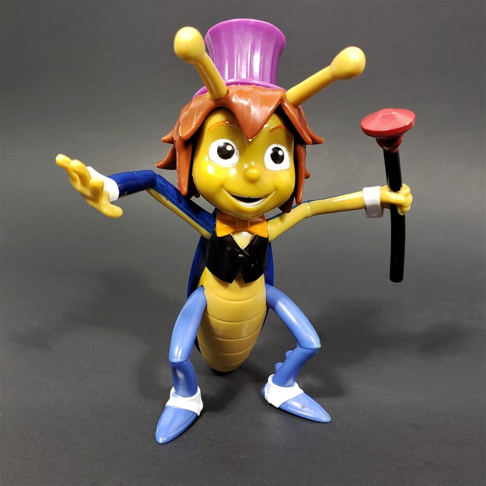 Beat Bugs Jasper Cricket Figure 11:11 Creations Netflix Purple Top Hat Plunger